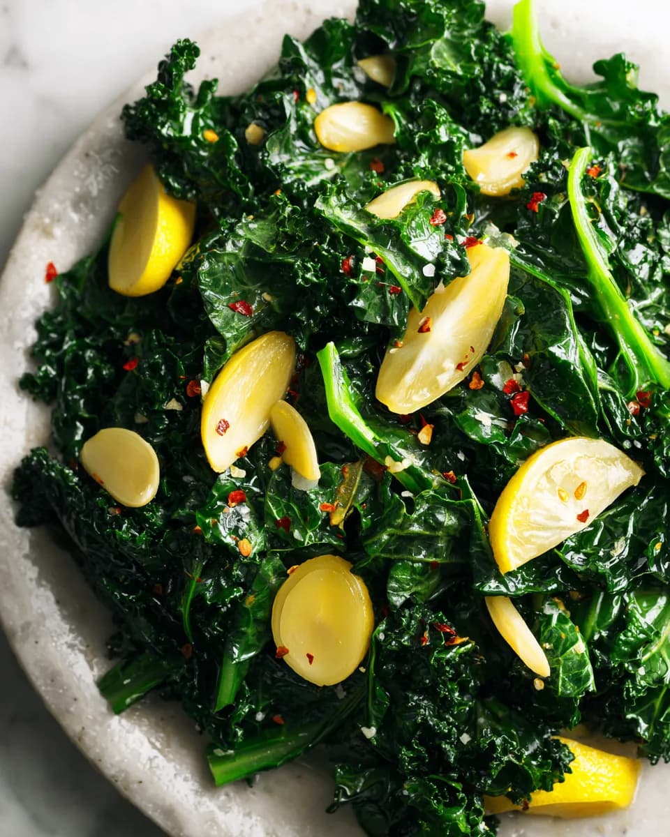 Vibrant Cavolo Nero with Garlic and Lemon